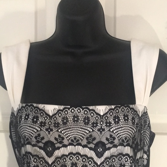 Jax fitted black an white Cocktail Dress Slimming! - Picture 3 of 7